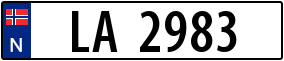 Trailer License Plate